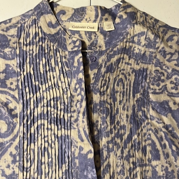 Coldwater Creek Tops - Coldwater Creek tunic blouse, blue gray , sz 1X